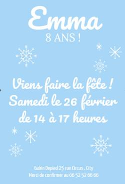 invitation anniversaire noel