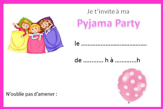 pyjama party soiree filles